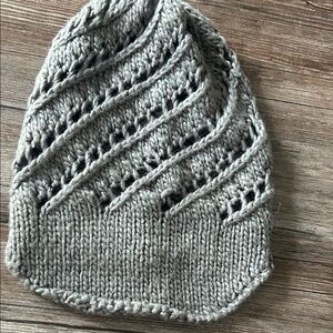 Gray Knitted Beanie